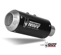 MIVV Silenciador MK3 K.048.SM3B para Kawasaki Z125 (2019-2024) Acero inoxidable negro