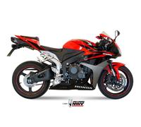 Mivv UH.037.L7 HONDA CBR 600 RR 2007 / 2012 ESCAPE SLIP-ON SUONO ACERO INOXIDABLE TAPAS CARBONO