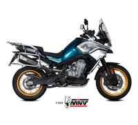 SILENCIADOR MIVV SPEED EDGE ACERO INOXIDABLE NEGRO CF MOTO 800 MT 2022-2024