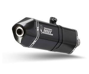 SILENCIADOR MIVV SPEED EDGE NEGRO ACERO INOXIDABLE HOMOLOGADO PARA APRILIA TUARE