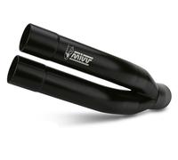 SILENCIADOR MIVV SPORT DOBLE GUN ACERO NEGRO PARA BENELLI LEONCINO 500 2017-2024