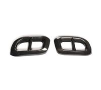 Silenciador Para 2020-2022 Para Benz Para GLE 350 450 Para GLC Para GLS W167 X253 X167 2020 ABS Silenciador Coche Tubo Escape Cubierta Trasera Pegatina Punta Escape(Fibra de carbon)