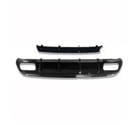 Silenciador Para Benz A W176 2013-2018 A160 A180 A200 A250 Para AMG Sport W176 A45 Parachoques Trasero Difusor Negro Con Terminales Escape 4 Salidas Punta Escape(Black diffuser)