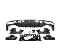 Silenciador Para Benz Clase E W213 2016-2020 Para AMG-Line Para AMG E63 Labio Difusor Trasero Estilo Carbono Con Punta De Escape Punta Escape