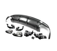 Silenciador Para Benz W117 C117 CLA45 CLA200 CLA250 Labio Trasero 2012 2013 2014 2015-2018 Para Difusor Parachoques Trasero Con Tubos Escape Punta Escape(Aspecto de fibra de carbono.)