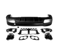 Silenciador Para Benz W167 Para Difusor Trasero Estilo Para AMG + Tubos De Escape 2020+ Negro Brillante Para Parachoques Trasero GLE63/53 Punta Escape(53 Style)