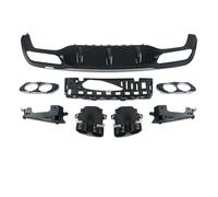 Silenciador Para Benz W213 Para Parachoques Estilo Para AMG E53 2016 2017 2018 2019 2020 Difusor Trasero Con Punta De Escape Punta Escape