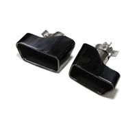 Silenciador Para F10 F11 F12 F13 535i 535d 640i 640d 550i 650i Silenciador Tubo De Escape Cuadrado, De Boquilla Coche Punta Escape(Black A)