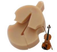 Silenciador para puente de violín y viola | Silenciador de violín estilo tourte, silenciador de práctica de un solo agujero para todos los violines, violetas pequeñas
