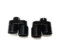 Silenciador Punta De Escape Cuádruple Para G20 G21 330i 330d 330e De Silenciador Boquilla Tubo Tuning Fibra De Carbono Punta Escape(Negro)