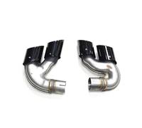 Silenciador Punta De Escape Para X5 G05 X6 G06 X7 G07 2019+ X5M Look 304 Tubo Silenciador Acero Inoxidable Chapado Brillante Punta Escape(3 Black)