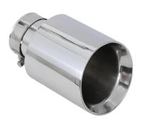 Silenciador Punta Para Coche La Serie 1 Punta Silenciador Con Bisel Universal Y Acabado Brillante Tubo Escape Acero Inoxidable Modificado(54mm in 101mm Out)