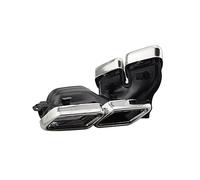 Silenciador Rectangular Chapado Negro Coche Tubo Escape Para Benz Para Clase S Para W222 2014 2015 2016 2017 2018 2019 2020 2021 Y 2022) Tubo Extremo Garganta Cola(14-16 Silvery)