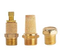 Silenciador silenciador de escape neumático 1/8 1/4 3/8 1/2 rosca macho ajustable largo corto M5(SLL-01)