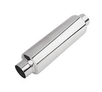 Silenciador, Silenciador de Escape para Coche de Acero Inoxidable de 305 mm con Salida de Aire de 63 mm Puntas de Escape Universal de Recto para Una Variedad de Vehículos Silenciadores Traseros