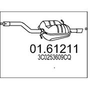 MTS 01.61211 Silenciador trasero