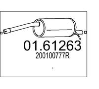 MTS 01.61263 Silenciador trasero