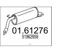 Silenciador trasero 01.61276 MTS para FIAT 500L