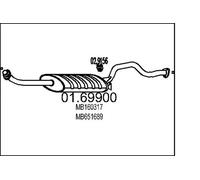 Silenciador trasero 01.69900 MTS para MITSUBISHI PAJERO II