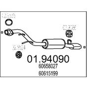MTS 01.94090 Silenciador trasero