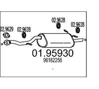 MTS Silenciador trasero para DAEWOO: Lanos (Ref: 01.95930)