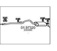 MTS 01.97320 Silenciador trasero