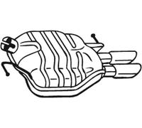 Silenciador trasero 105-031 BOSAL para AUDI A5 A5 Descapotable A4 Allroad B8