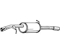 BOSAL 135-123 Silenciador trasero