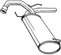Silenciador trasero 148-171 BOSAL para FIAT SUZUKI