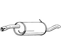 Silenciador trasero 154-427 BOSAL para FORD FUSION