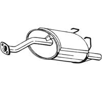 Silenciador trasero 163-203 BOSAL para HONDA CIVIC VI Hatchback