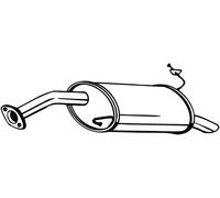 Silenciador trasero 165-287 BOSAL para HYUNDAI GETZ