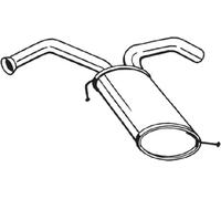 Silenciador trasero 169-075 BOSAL para KIA PICANTO II