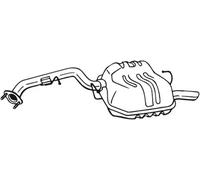 BOSAL 171-025 Silenciador trasero