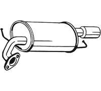 Silenciador trasero 171-055 BOSAL para MAZDA 6 Hatchback 6 Station Wagon 6 Sedán