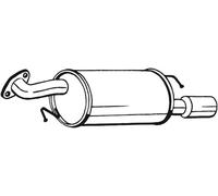 Silenciador trasero 171-179 BOSAL para MAZDA 6 Hatchback 6 Station Wagon 6 Sedán