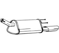 BOSAL 185-371 Silenciador trasero