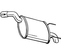 Silenciador trasero 185-677 BOSAL para OPEL VECTRA C VECTRA C GTS