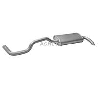 Silenciador trasero 19.017 ASMET para SEAT IBIZA II