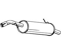 Bosal Silenciador trasero 190-099 para PEUGEOT 207, 207 SW, 207+