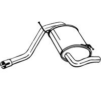 Silenciador trasero 200-113 BOSAL para DACIA DUSTER