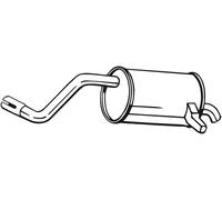 BOSAL Silenciador trasero para RENAULT: Modus (Ref: 200-515)