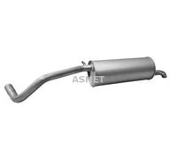 Silenciador trasero 21.022 ASMET para SKODA SEAT