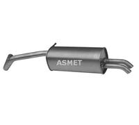Silenciador trasero 21.028 ASMET para SKODA SEAT