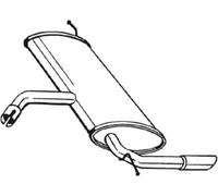 BOSAL Silenciador trasero para SEAT: Altea, Leon (Ref: 227-043)