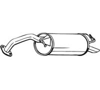 Silenciador trasero 228-041 BOSAL para TOYOTA YARIS