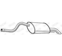 Silenciador trasero 22996 WALKER para RENAULT THALIA I