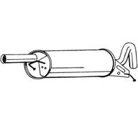 BOSAL 233-119 Silenciador trasero