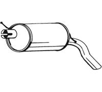 Silenciador trasero BOSAL 233-387