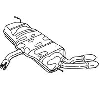 Silenciador trasero BOSAL 233-707